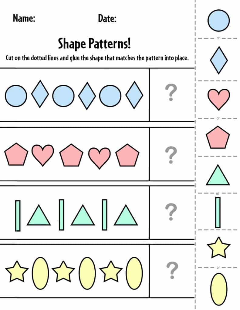 Free Printable Pattern Worksheets For Preschool The Hollydog Blog Worksheets Library Free Printable Pattern Worksheets For Preschool The Hollydog Blog Worksheets Library
