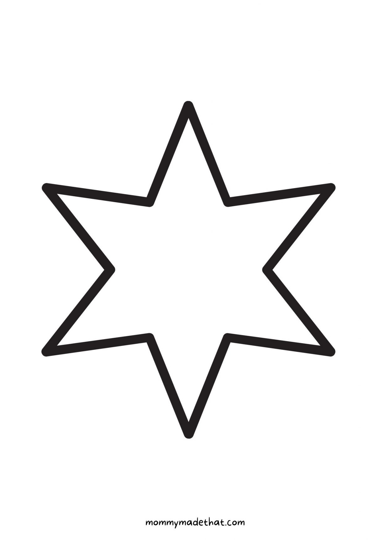 free star printable template