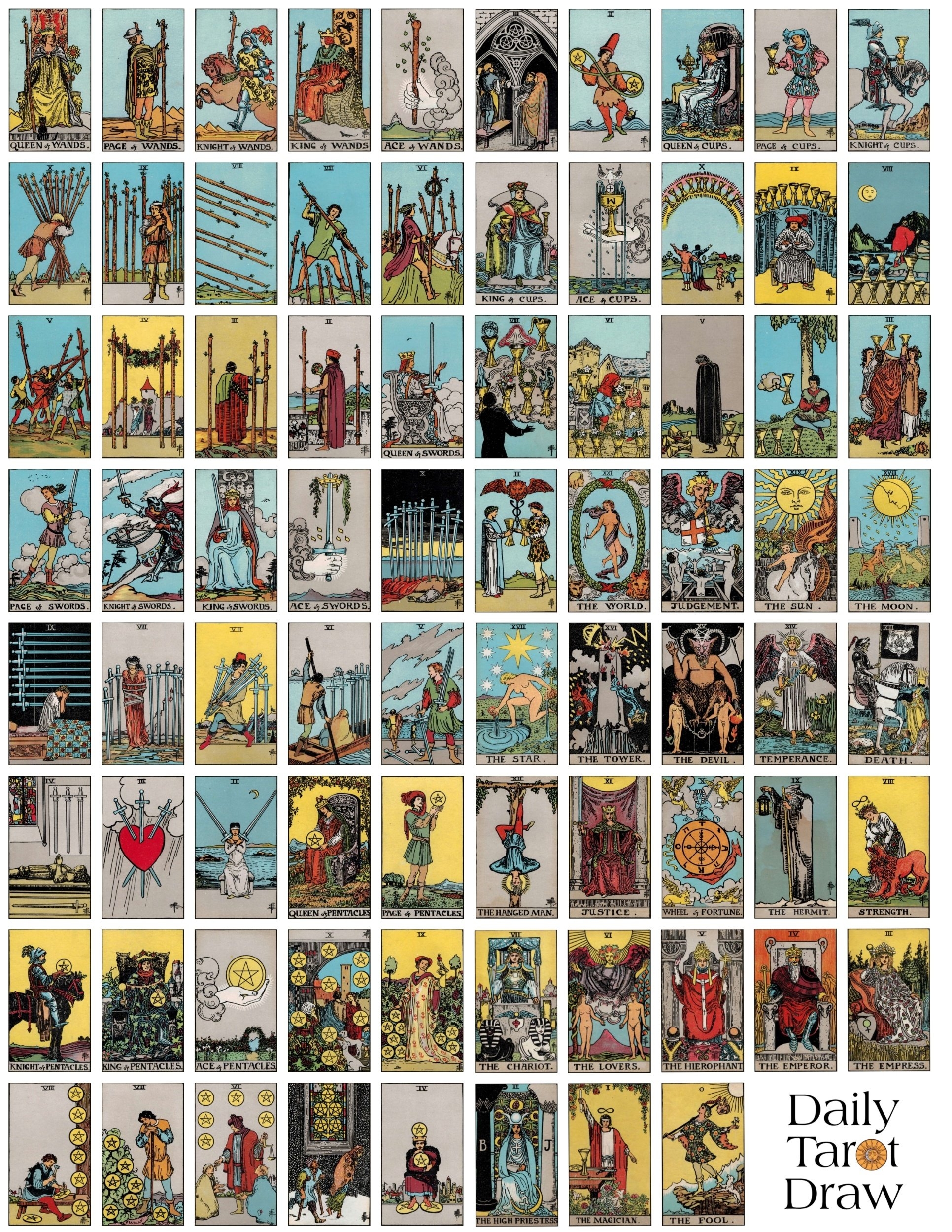 printable tarot cards