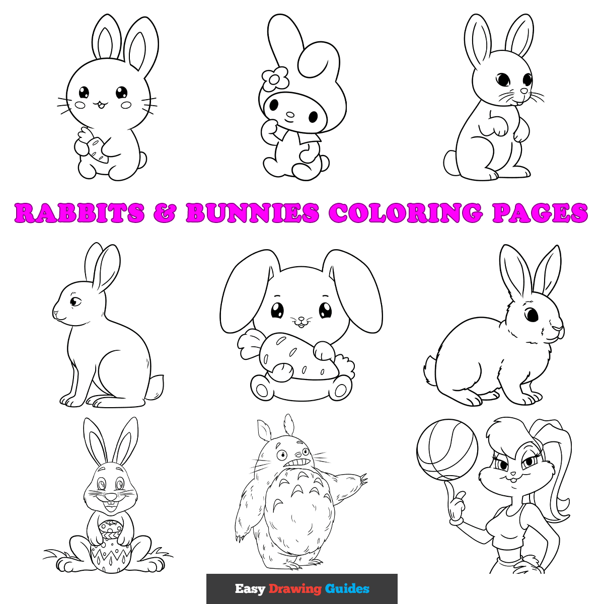 images of bunnies to color images of bunnies to color
