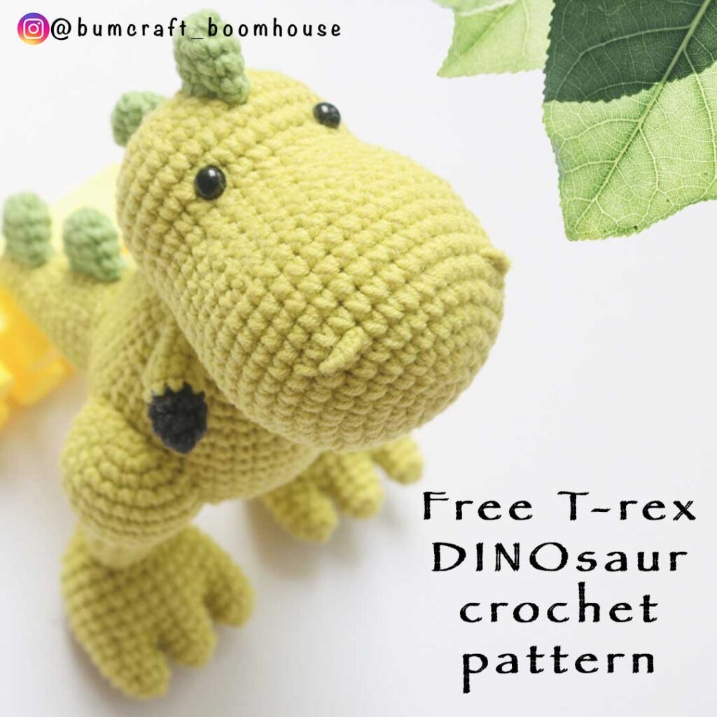 Free T rex DINOsaur Crochet Pattern BumcraftCrochet Free T rex DINOsaur Crochet Pattern BumcraftCrochet