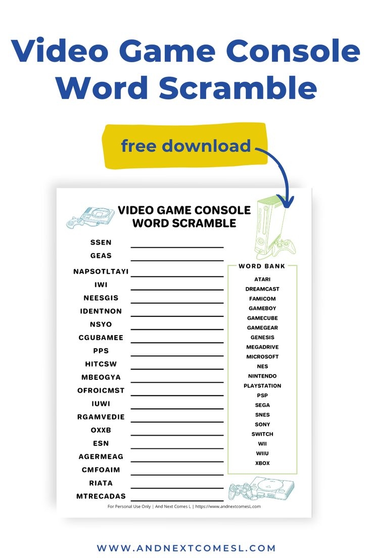 word scramble games free