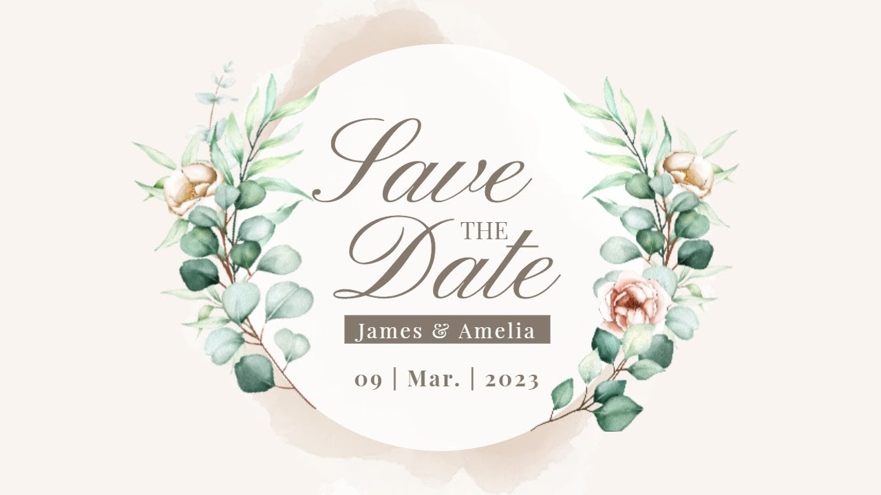 Free Wedding Save The Date Slideshow Video Template Customizable FlexClip YouTube Free Wedding Save The Date Slideshow Video Template Customizable FlexClip YouTube