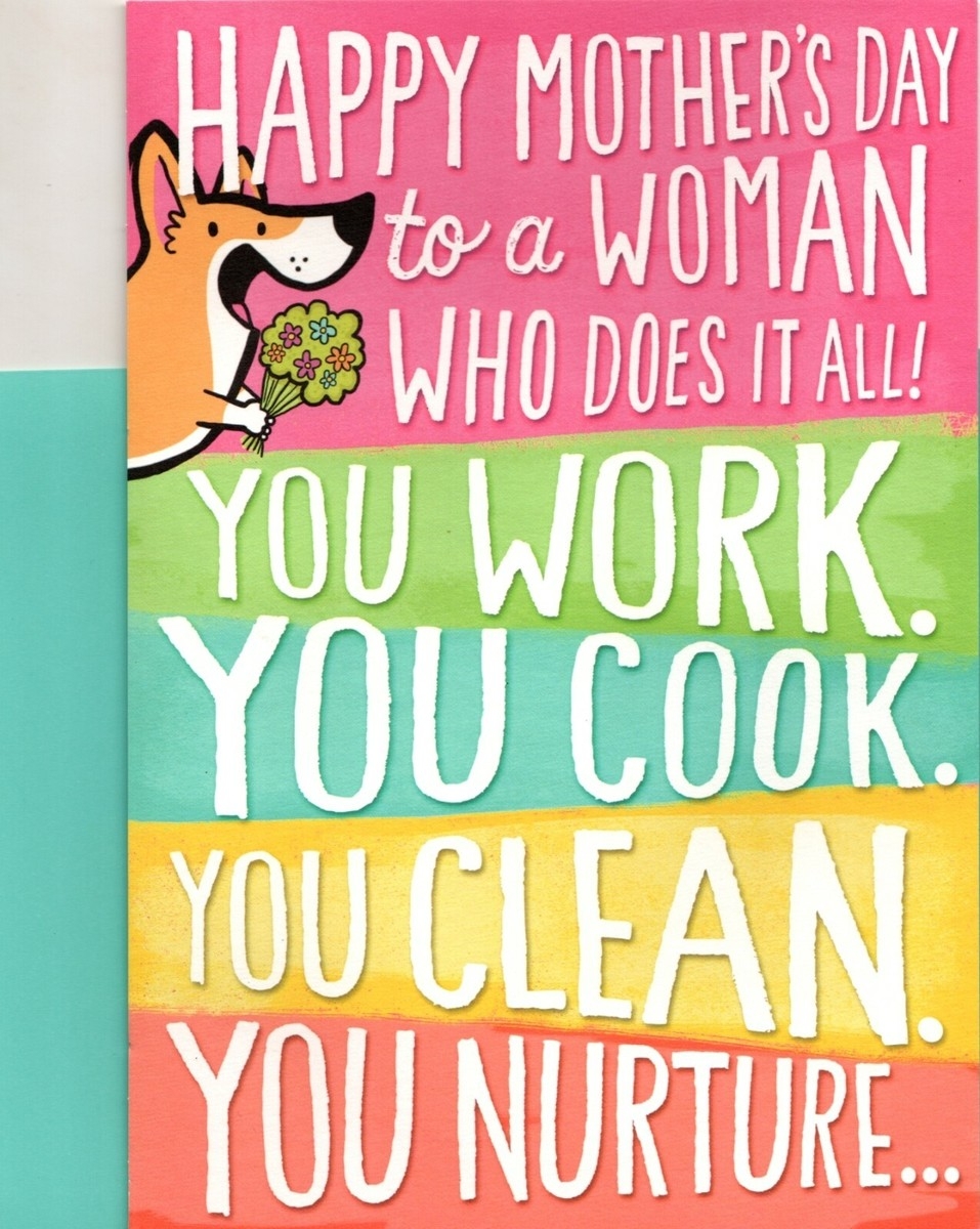 Funny Happy Mother s Day Wife How Do You Do It All Hallmark Greeting Card EBay Funny Happy Mother s Day Wife How Do You Do It All Hallmark Greeting Card EBay