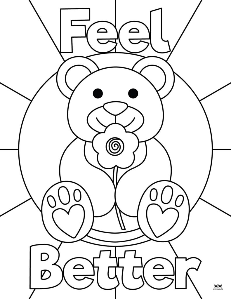 Get Well Soon Coloring Pages 15 FREE Pages Printabulls Worksheets Library