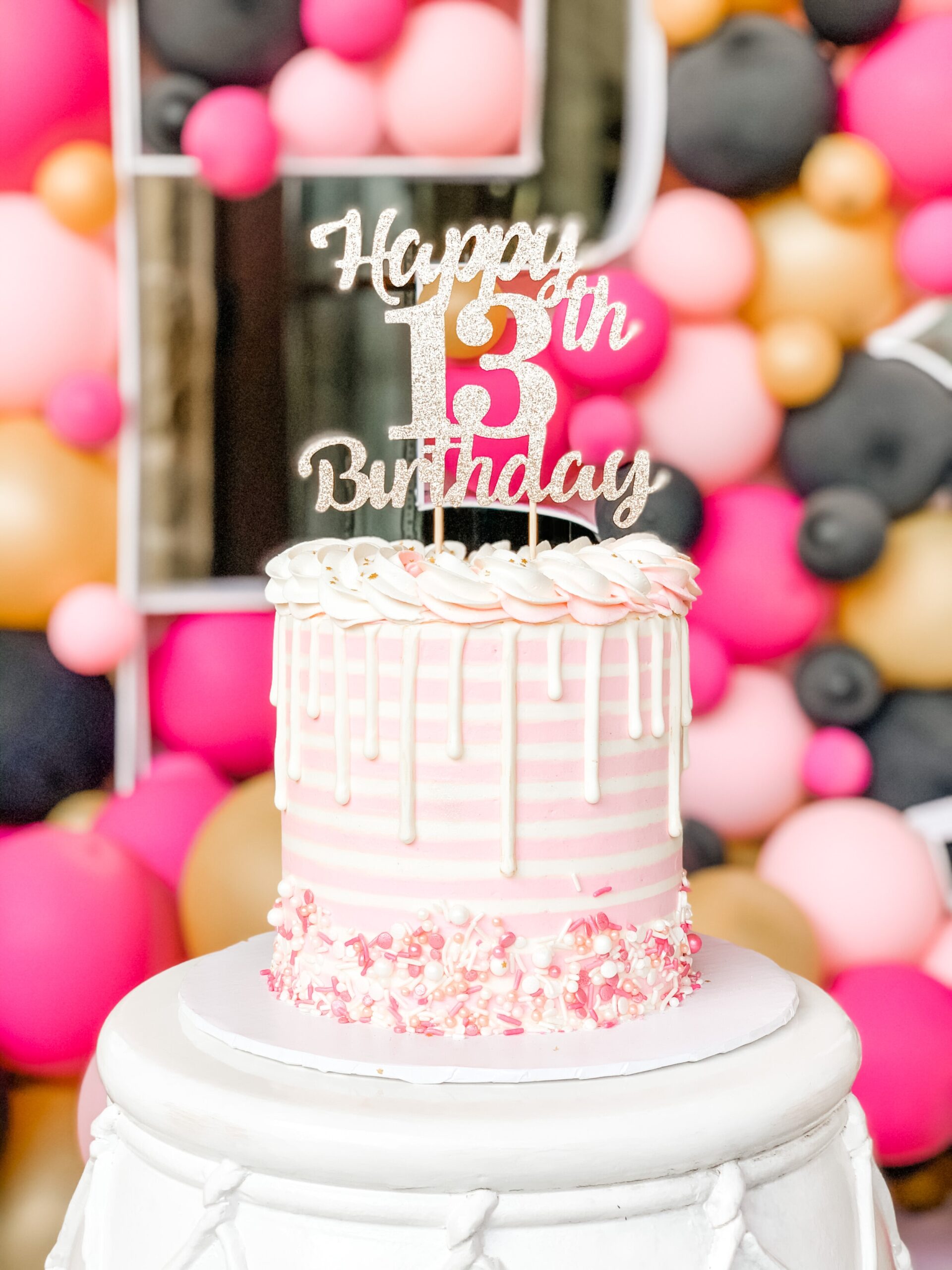 Glamorous Gold Pink And Black Teen Birthday Party Ideas Mint Events Glamorous Gold Pink And Black Teen Birthday Party Ideas Mint Events