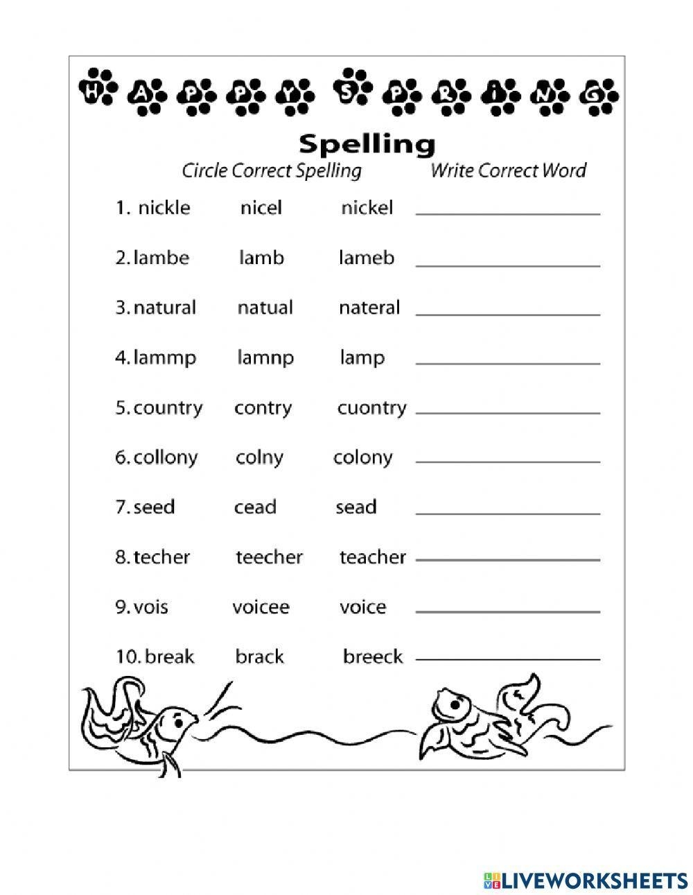 Grade 2 Spelling Words With Themed Spelling Lists Worksheets Library Grade 2 Spelling Words With Themed Spelling Lists Worksheets Library