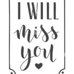 Handwritten Lettering Of I Will Miss You Template For Banner Greeting Card Postcard Invitation Farewell Party Poster Or Sticker Stock Vector Image Art Alamy