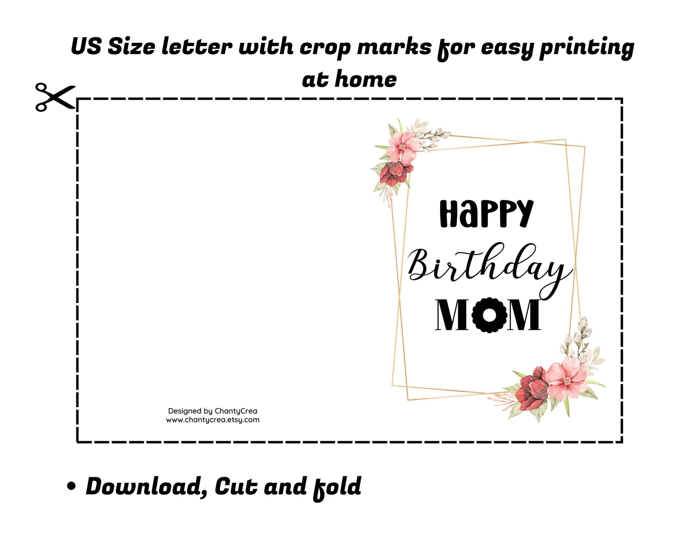 happy birthday cards for mom printable happy birthday cards for mom printable