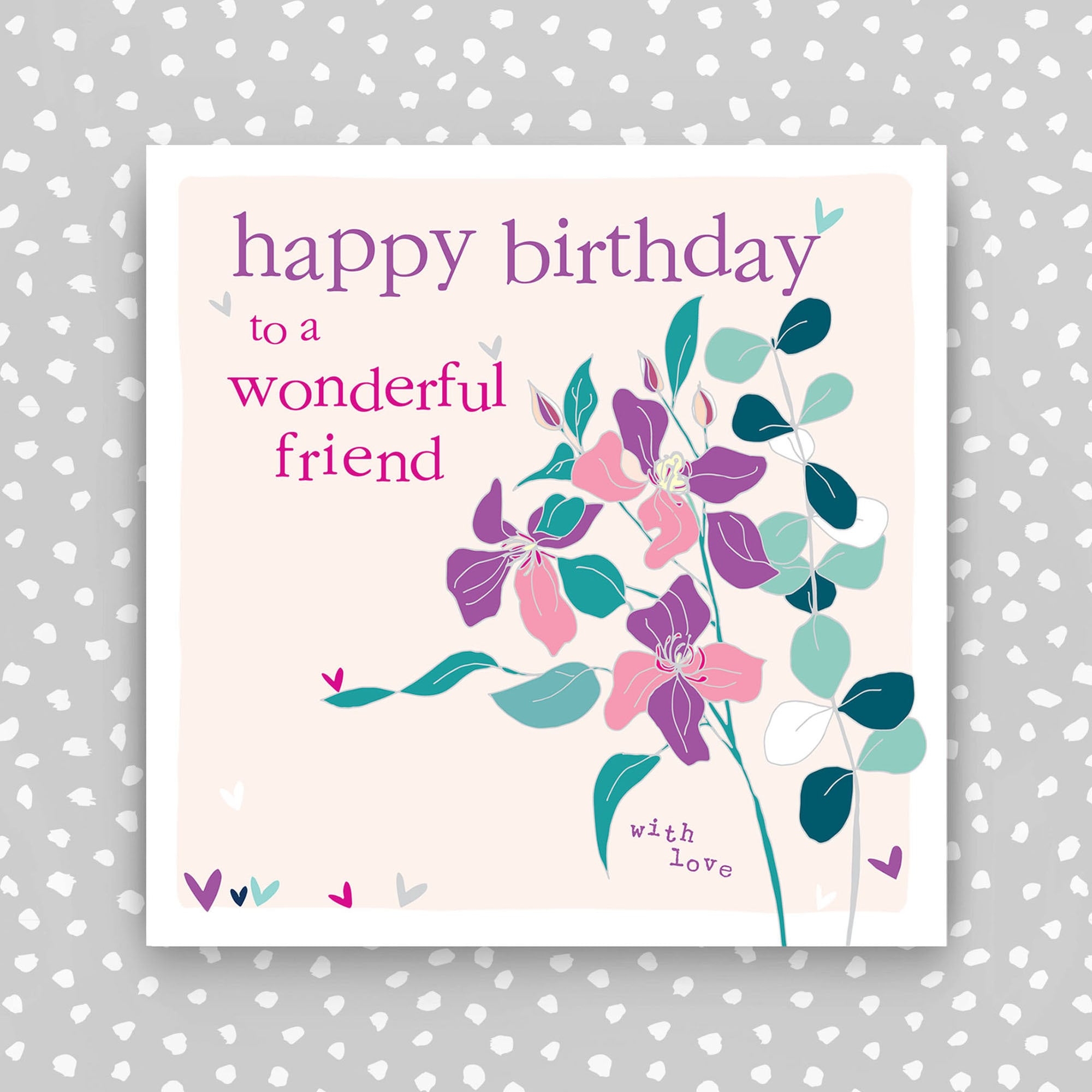 Happy Birthday To A Wonderful Friend Card Etsy