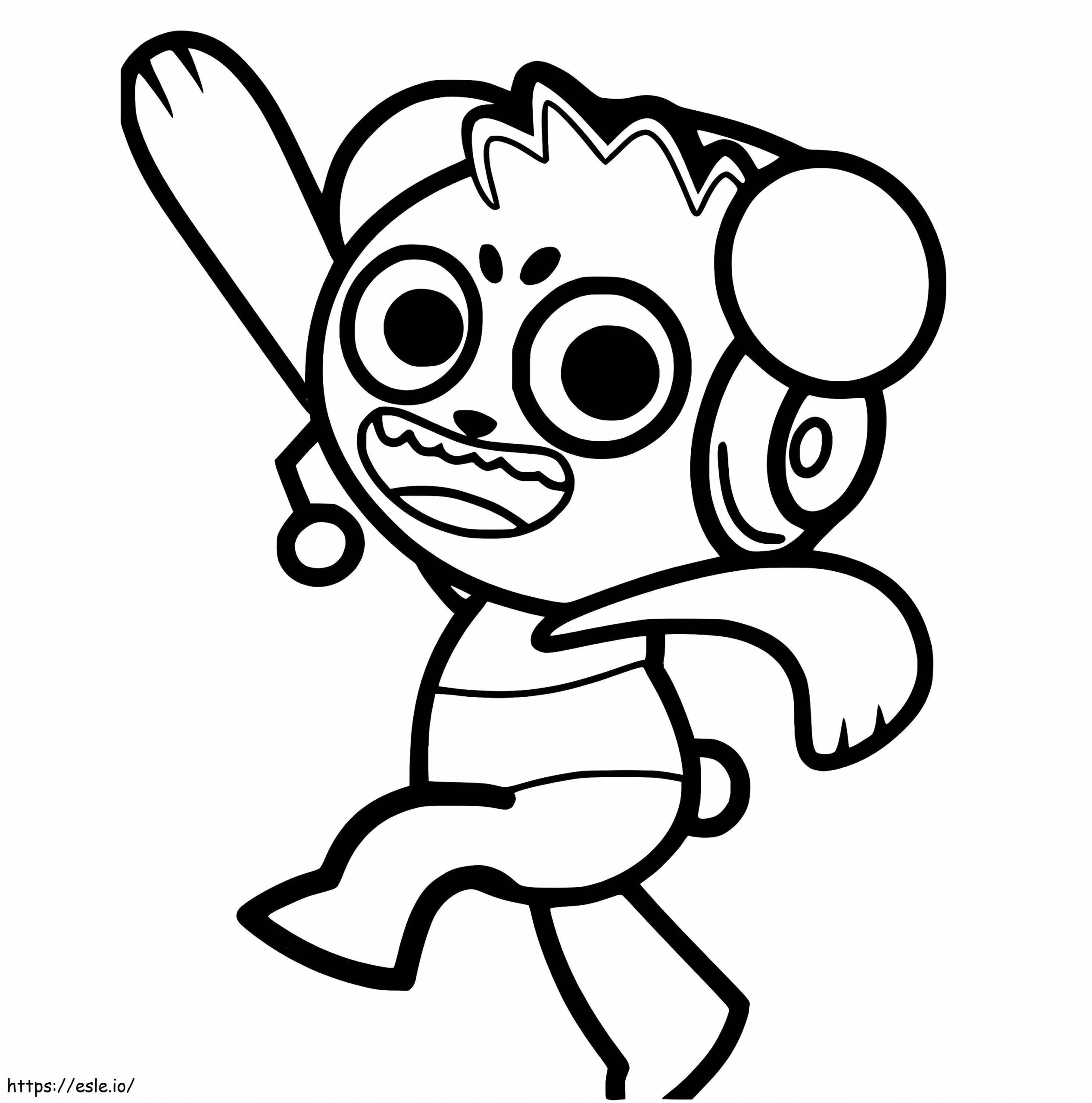 Happy Combo Panda Coloring Page Happy Combo Panda Coloring Page