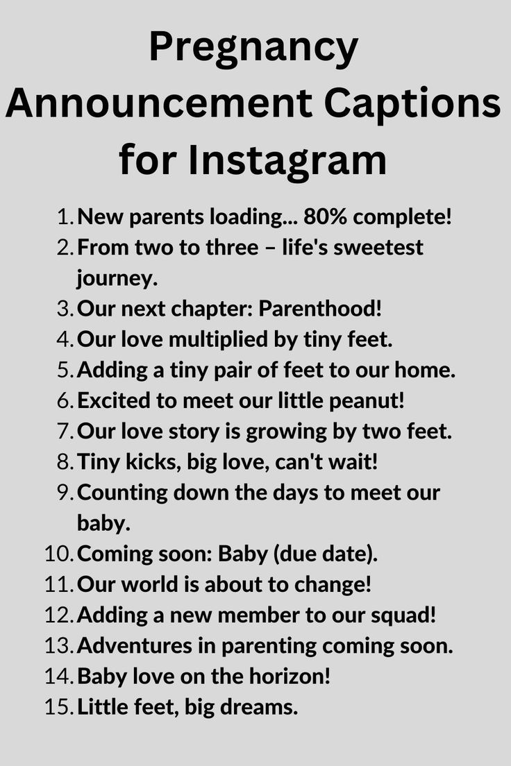 Heartwarming Pregnancy Announcement Captions For Instagram Heartwarming Pregnancy Announcement Captions For Instagram