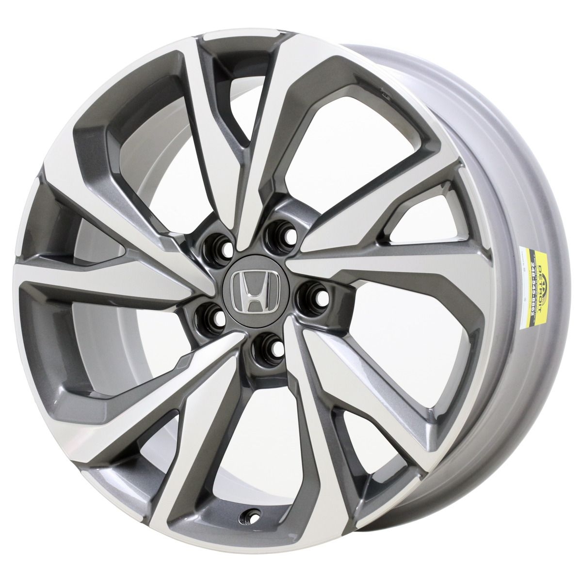 Honda Civic Wheel Rim Stock Genuine Factory OEM Used Replacement 64108 Machined Grey HOL 64108 MGM A Honda Civic Wheel Rim Stock Genuine Factory OEM Used Replacement 64108 Machined Grey HOL 64108 MGM A