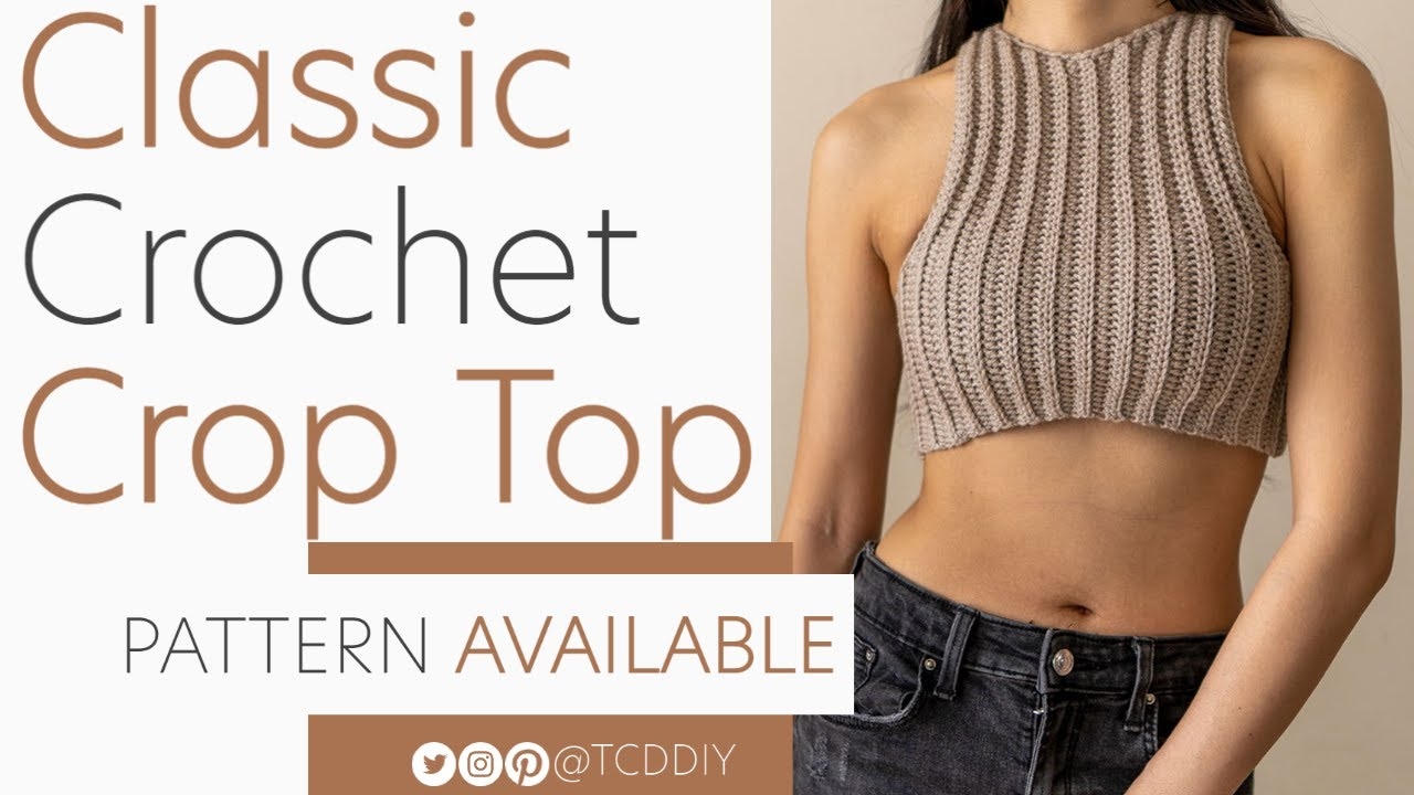 How To Crochet A MODERN Crop Top Pattern Tutorial DIY YouTube How To Crochet A MODERN Crop Top Pattern Tutorial DIY YouTube