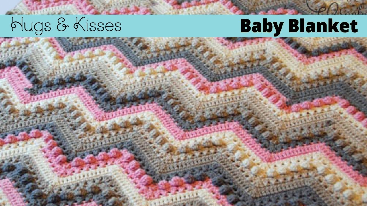 How To Crochet Hugs Kisses Wave Blanket YouTube
