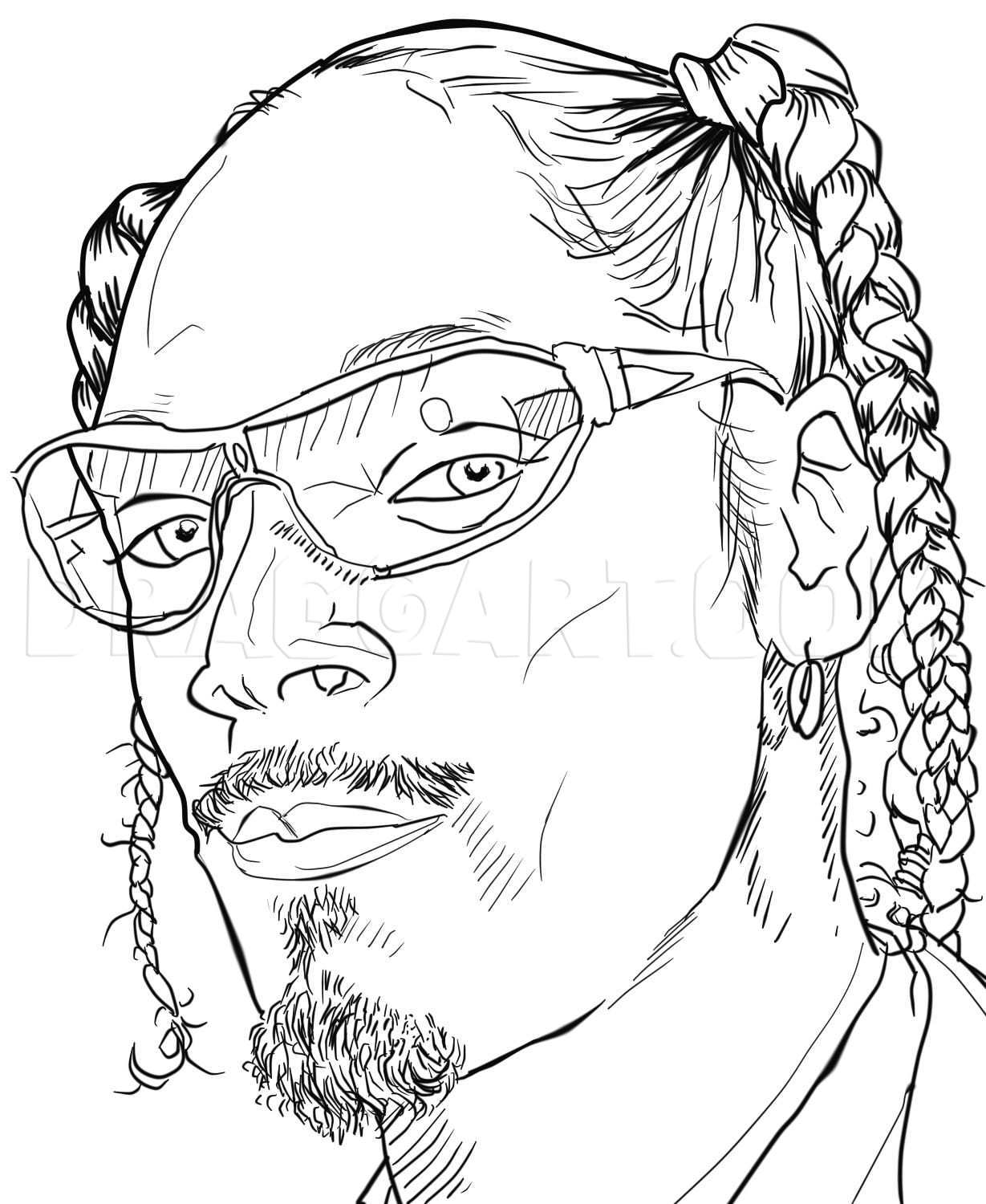 How To Draw Snoop Dogg Coloring Page Trace Drawing How To Draw Snoop Dogg Coloring Page Trace Drawing