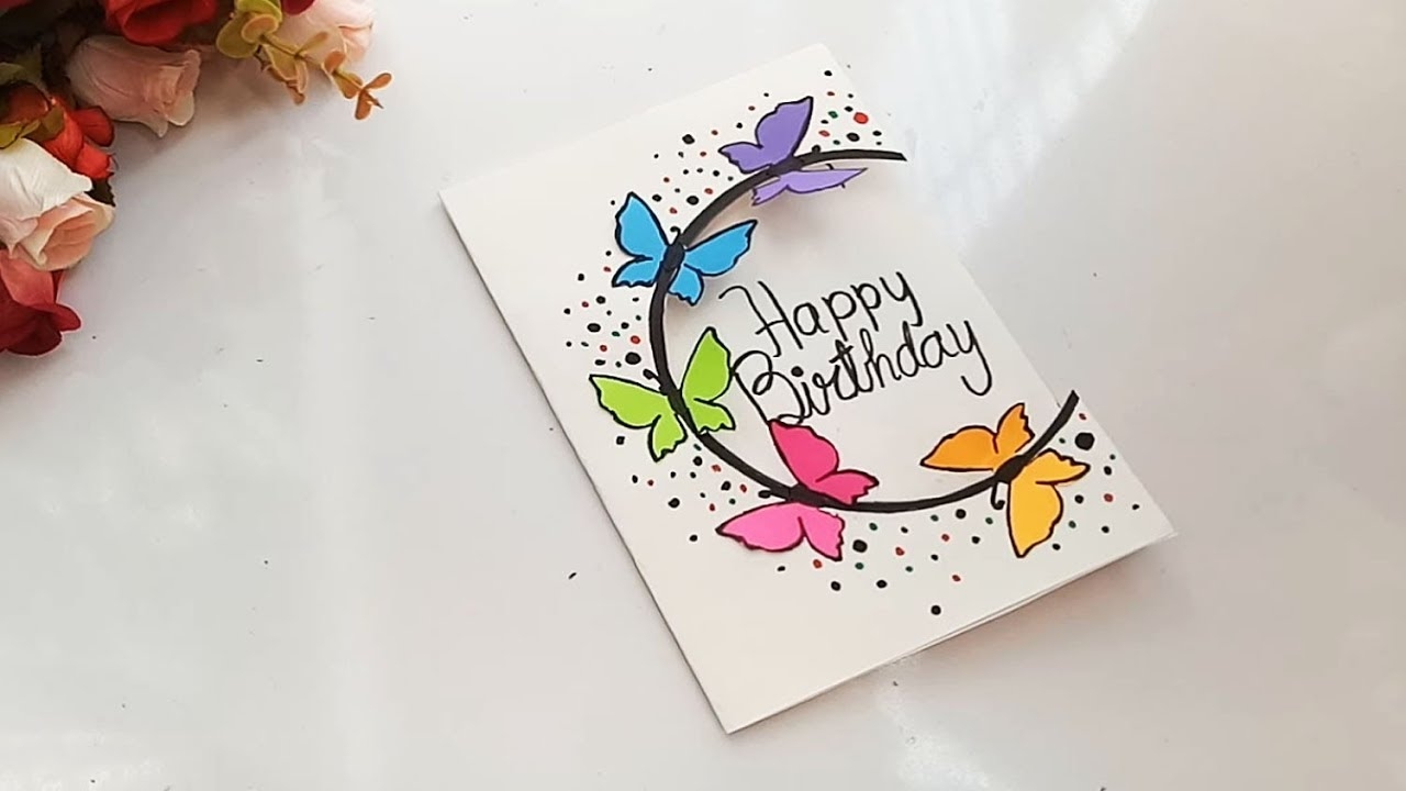 How To Make Special Butterfly Birthday Card For Best Friend DIY Gift Idea YouTube