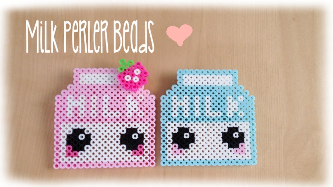 Kawaii Milk Perler Bead Crafting Tutorial YouTube