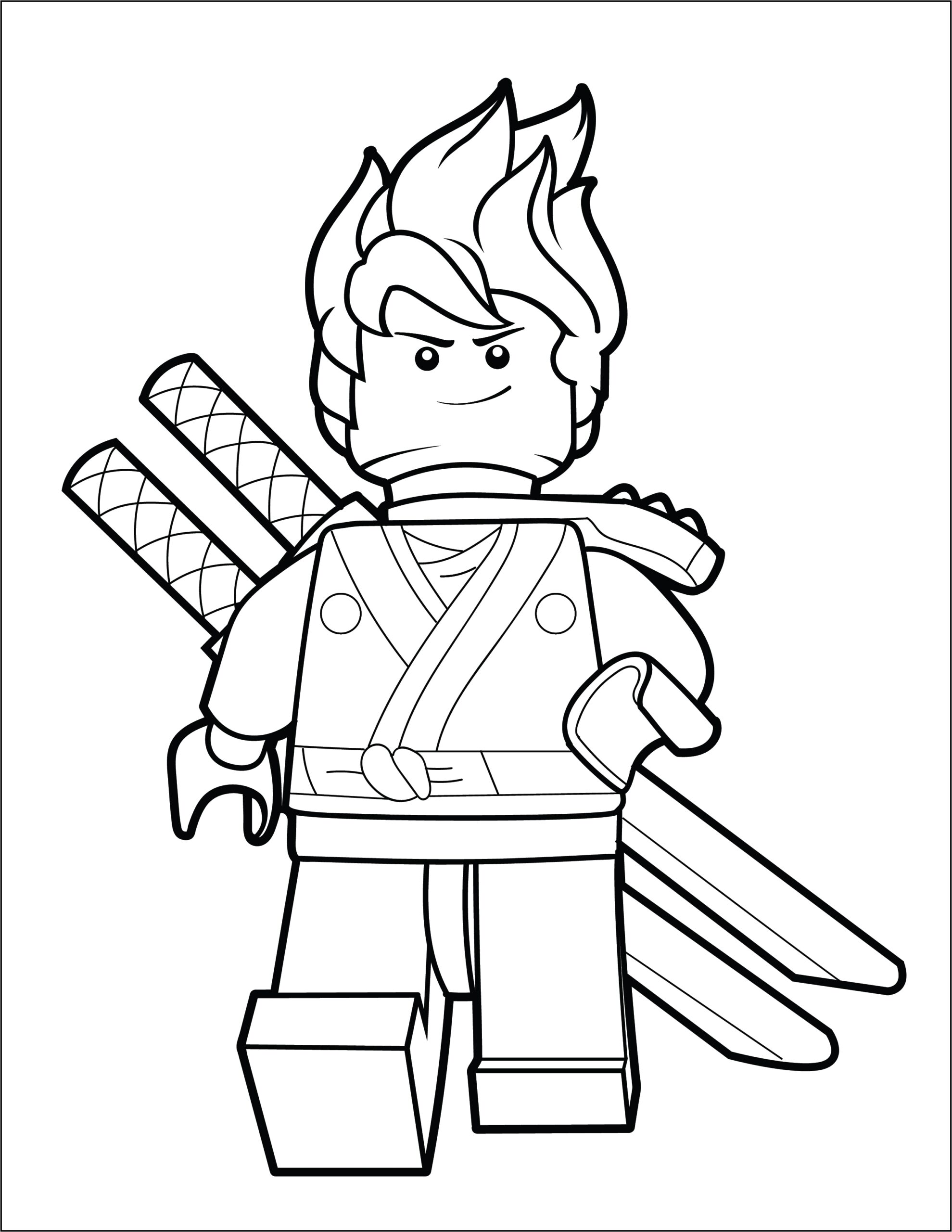 LEGO Ninjago Coloring Page Kai The Brick Show LEGO Ninjago Coloring Page Kai The Brick Show