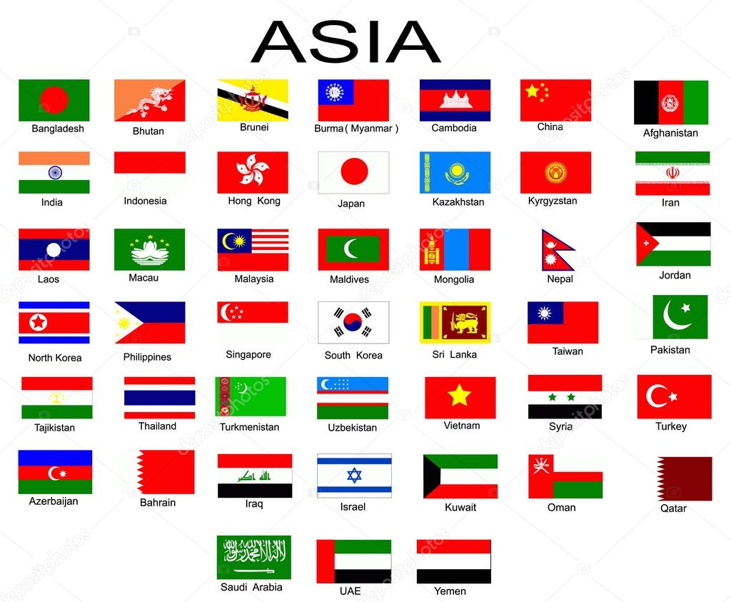 List Of All Flags Of Asian Countries Stock Vector By jelen80 1930689 List Of All Flags Of Asian Countries Stock Vector By jelen80 1930689