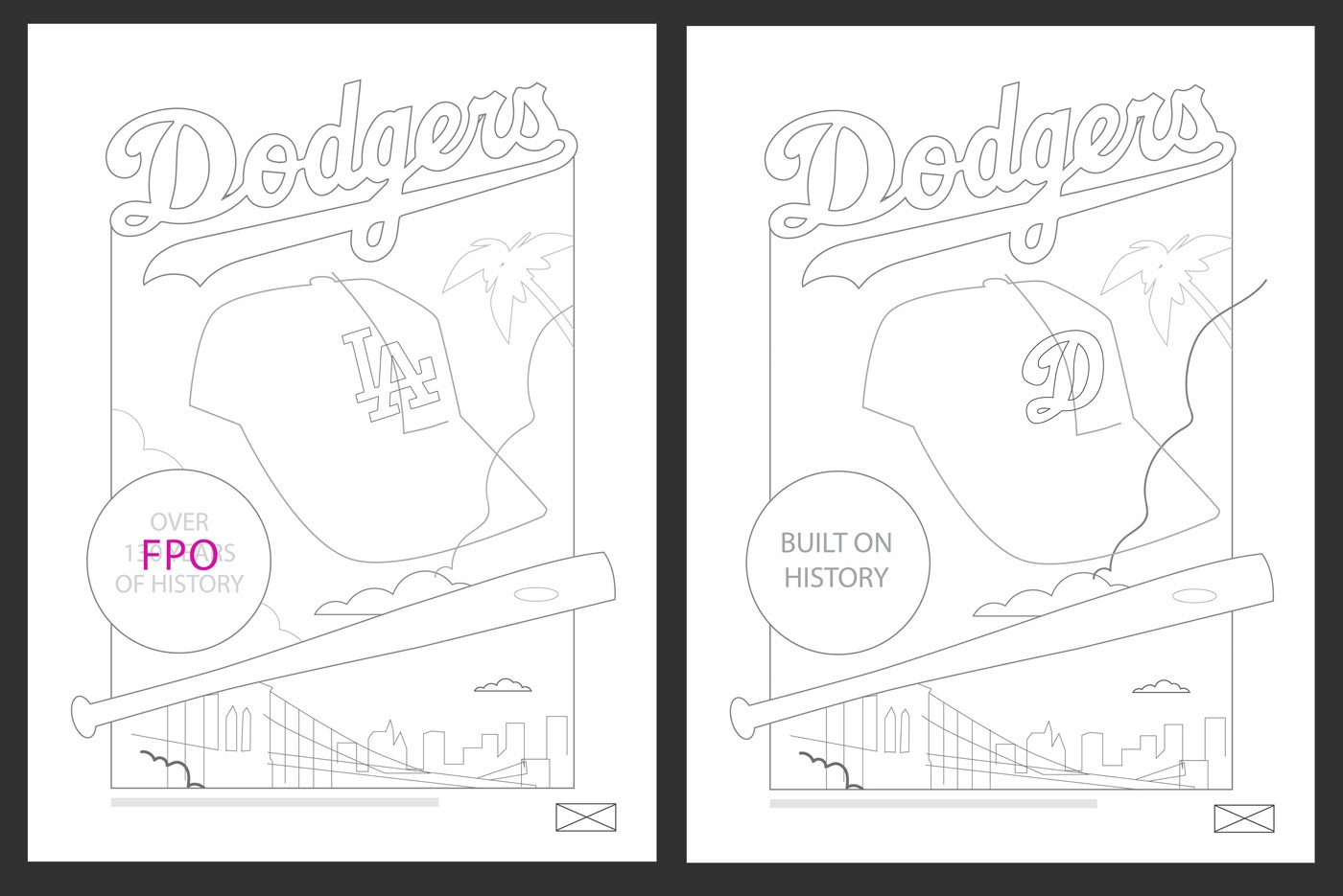 Los Angeles Dodgers MLB Official 5 Images Behance