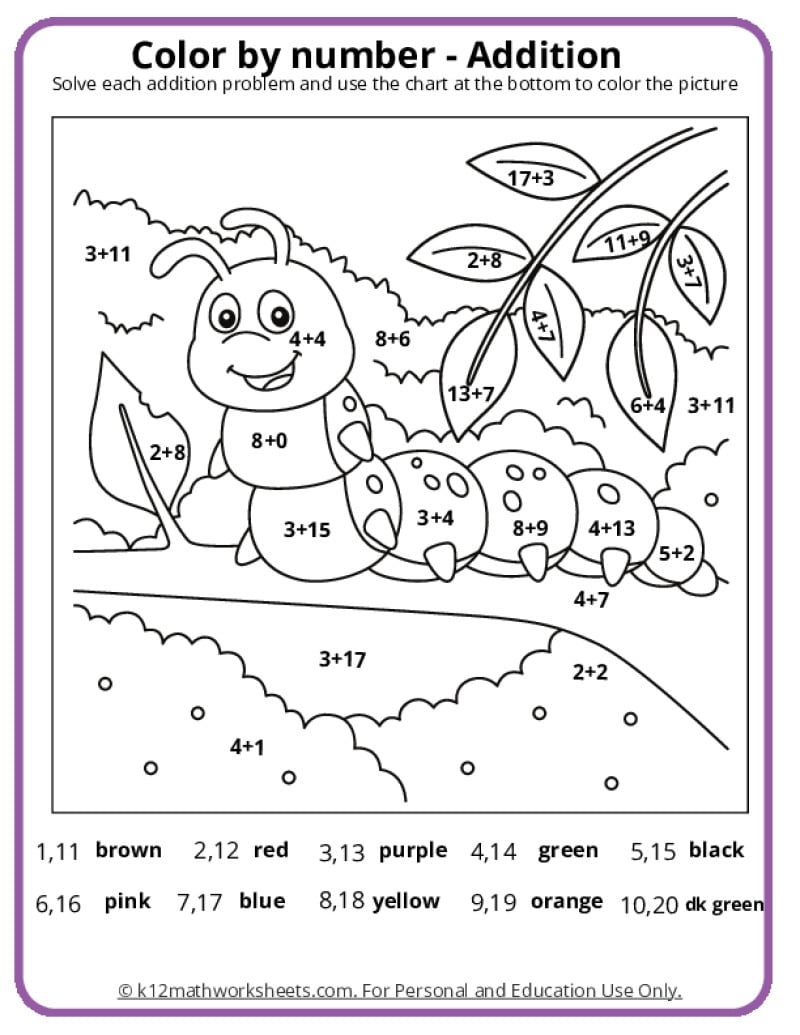 Math Coloring Pages Printable PDFs By K12mathworksheets Math Coloring Pages Printable PDFs By K12mathworksheets