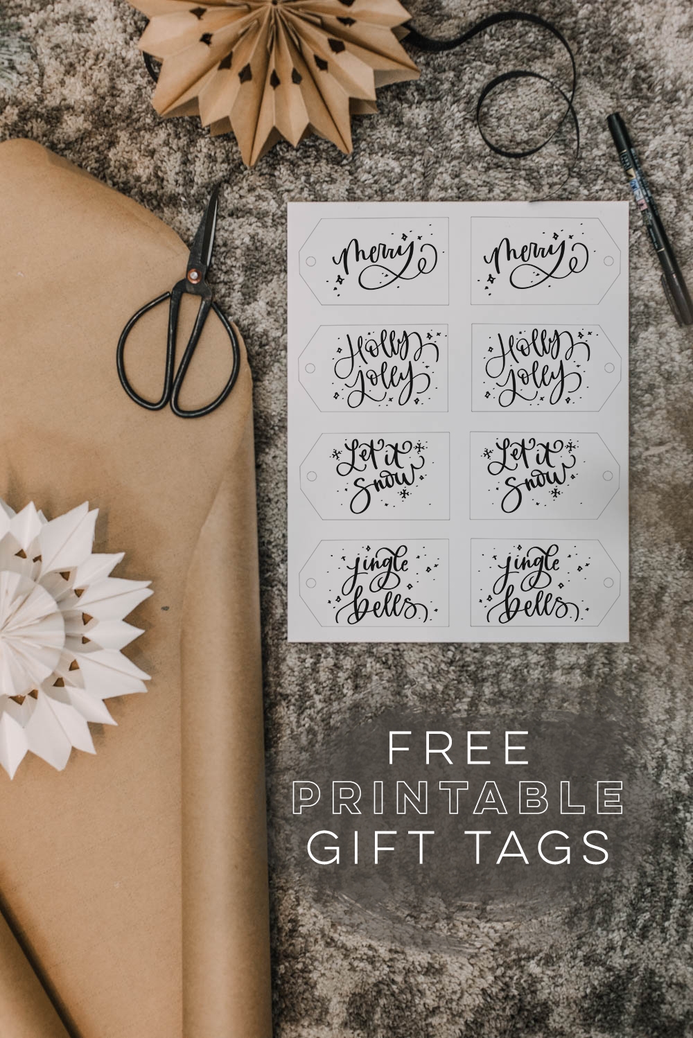 Modern Handlettered Free Printable Gift Tags Lemon Thistle Modern Handlettered Free Printable Gift Tags Lemon Thistle