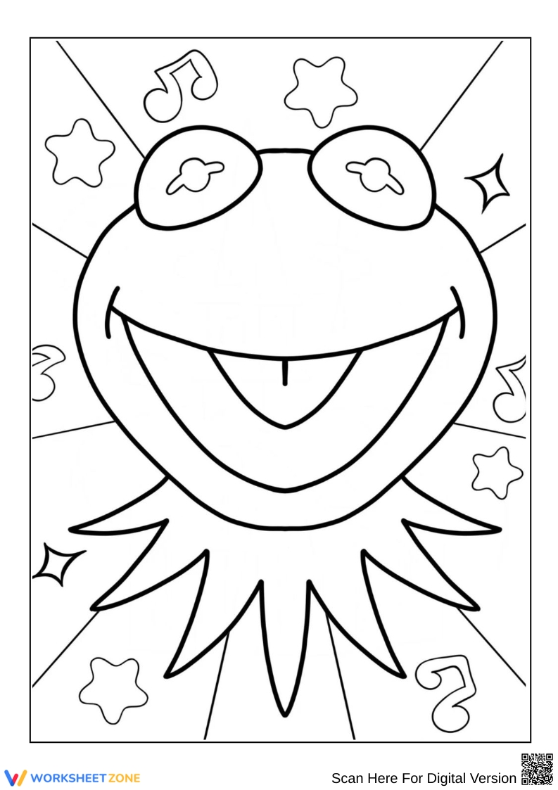 kermit the frog coloring sheet kermit the frog coloring sheet