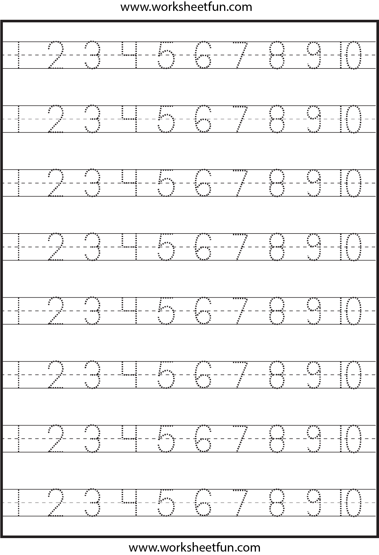 Number Tracing 1 10 Worksheet FREE Printable Worksheets Worksheets Library Number Tracing 1 10 Worksheet FREE Printable Worksheets Worksheets Library