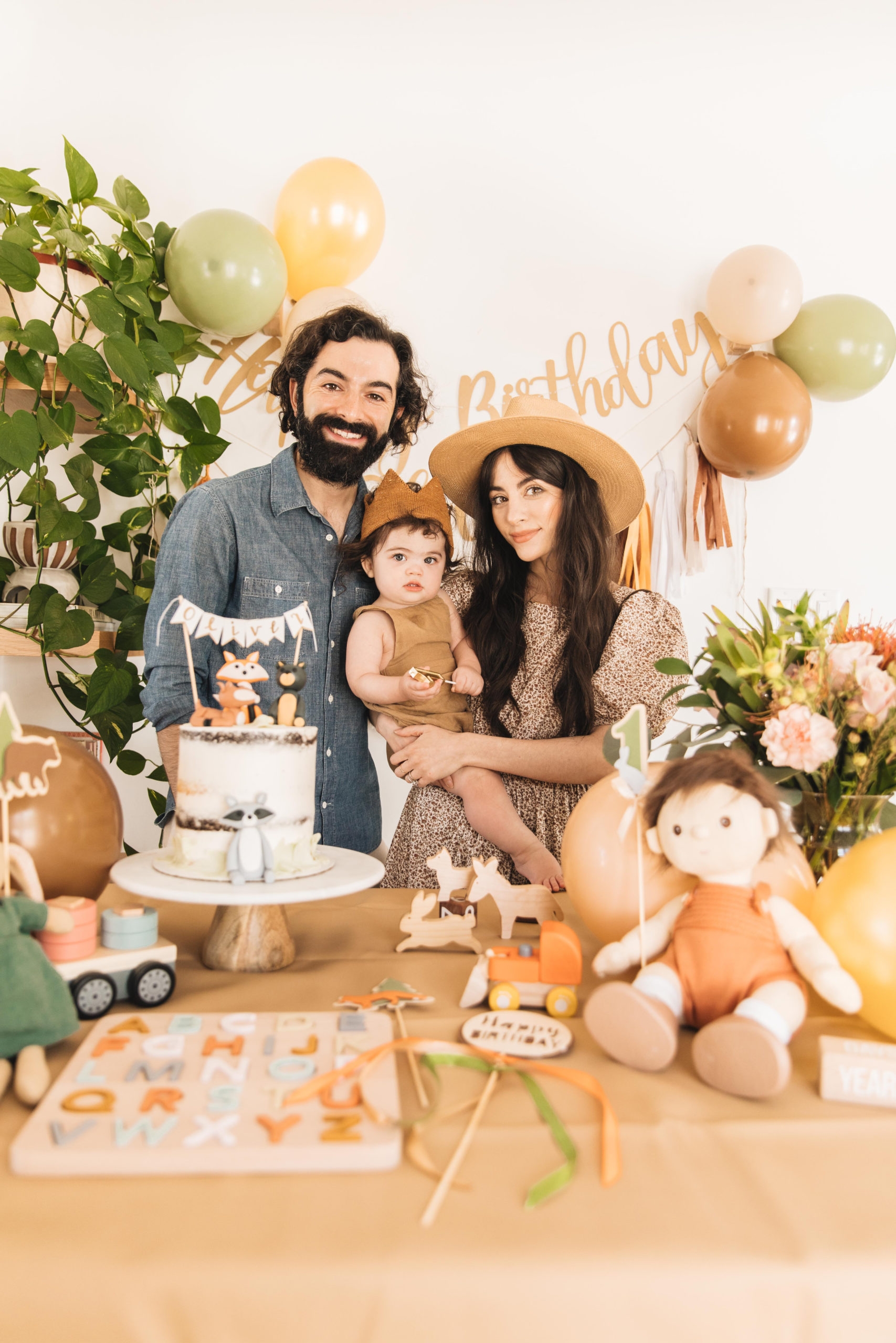 Oliver s 1st Birthday A Woodland Themed Party New Darlings