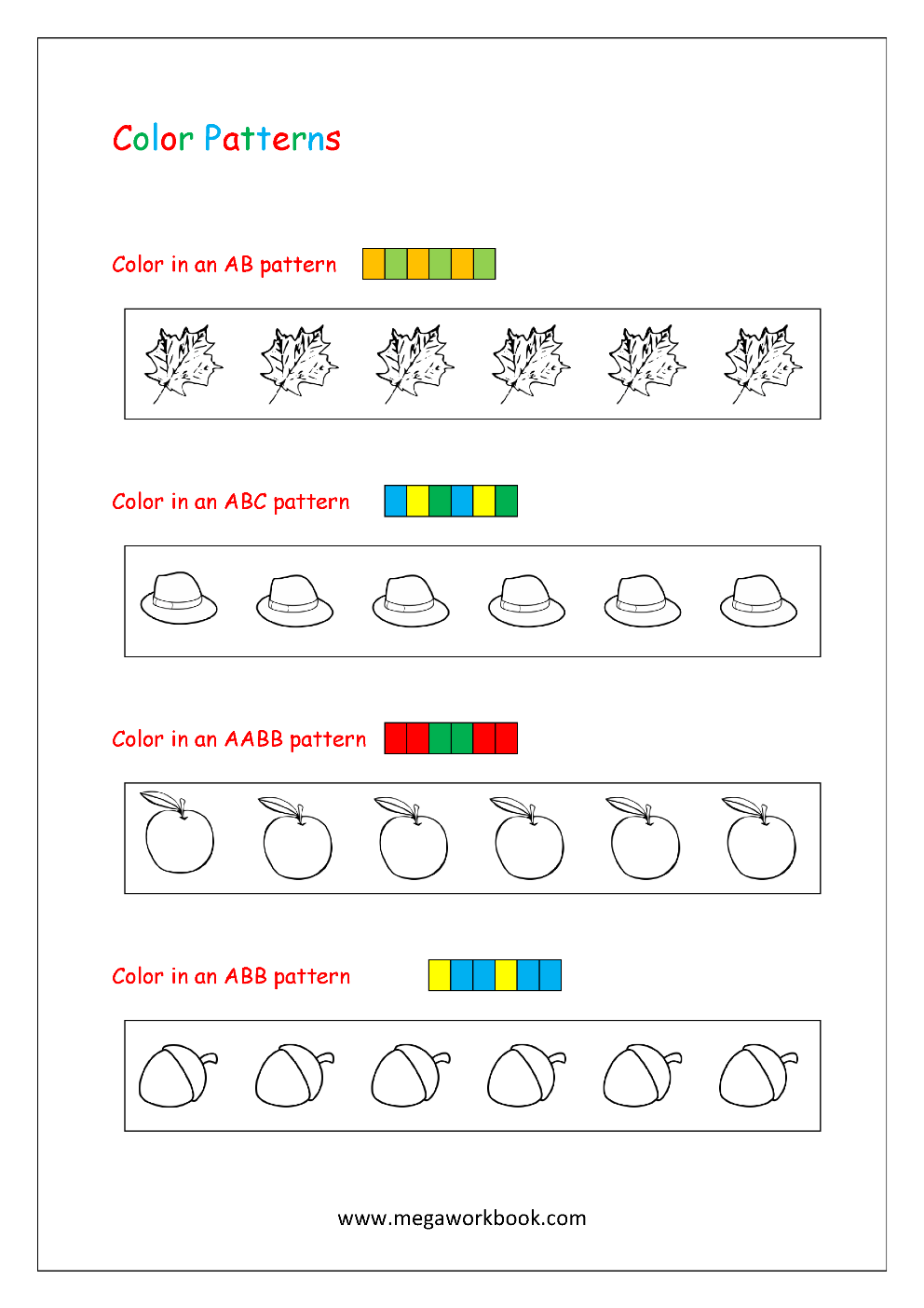 Patterns For Preschool Patterns For Kindergarten Pattern Worksheets For Preschool Pattern Worksheets For Kindergarten Kindergarten Pattern Worksheet MegaWorkbook Patterns For Preschool Patterns For Kindergarten Pattern Worksheets For Preschool Pattern Worksheets For Kindergarten Kindergarten Pattern Worksheet MegaWorkbook