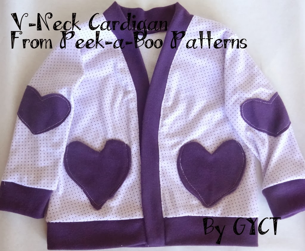 Peek a Boo Pattern V Neck Cardigan Sew Simple Home