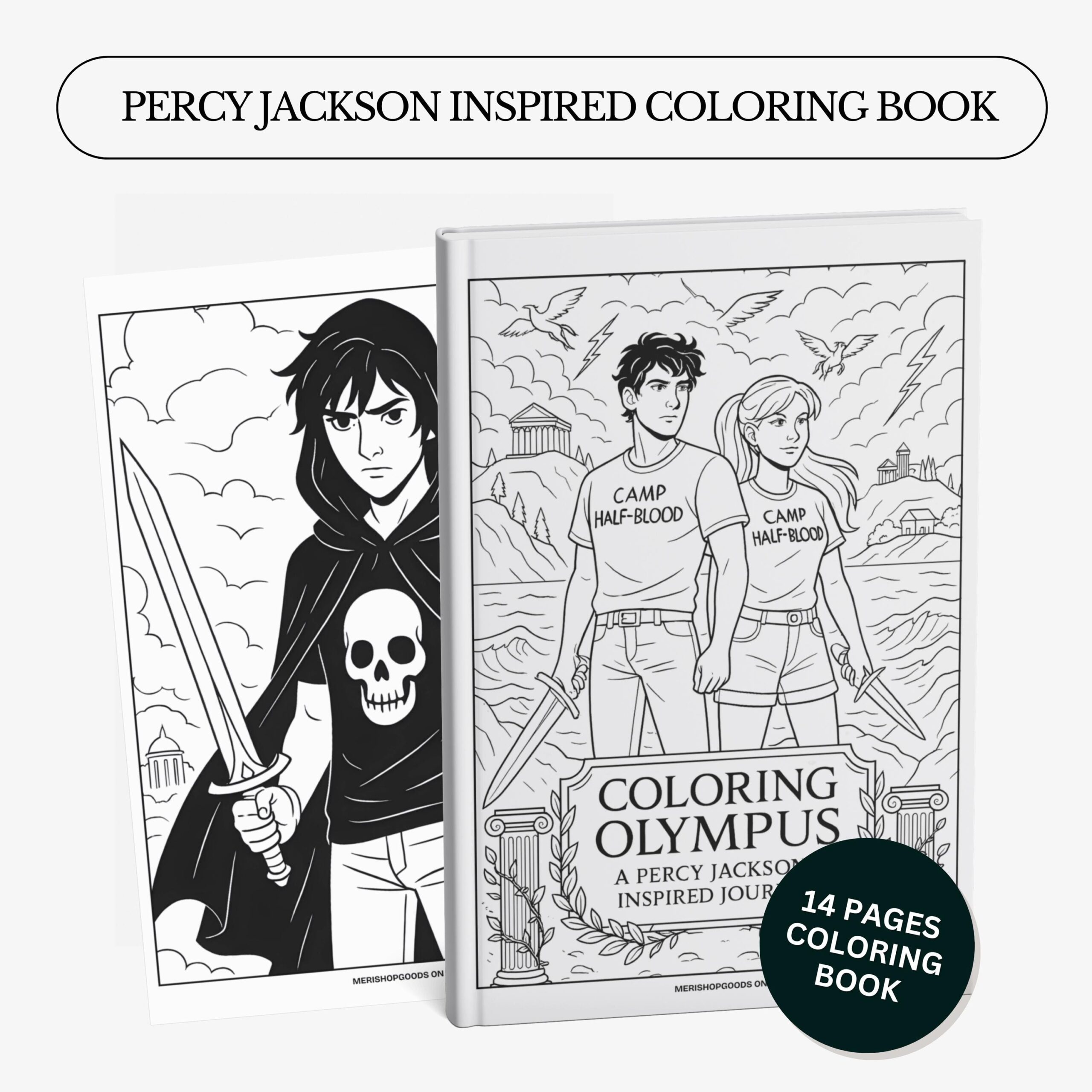 Percy Jackson Inspired Coloring Book Camp Half blood Greek Mythology Digital Download Bookish Booktok Gift Etsy Percy Jackson Inspired Coloring Book Camp Half blood Greek Mythology Digital Download Bookish Booktok Gift Etsy