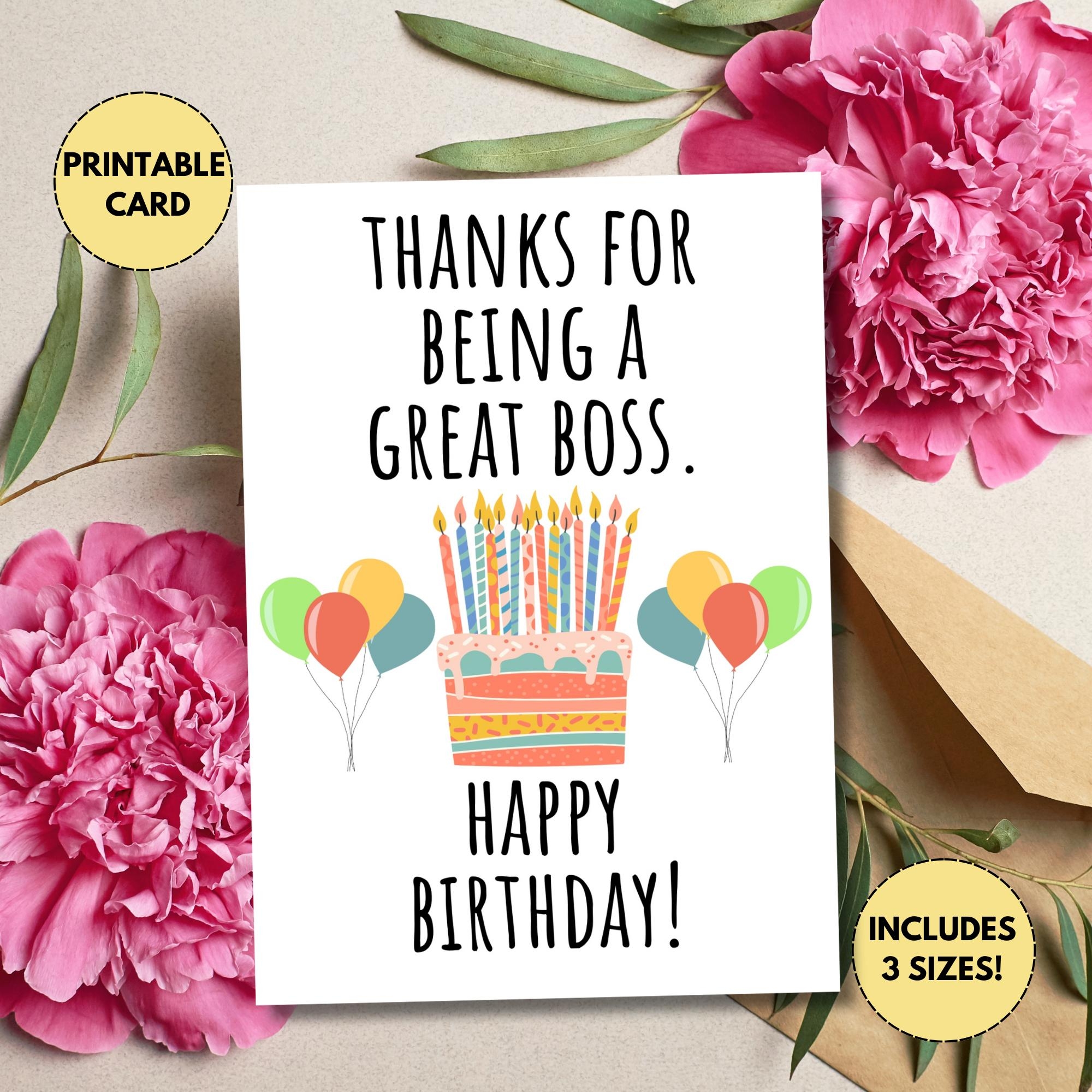 Printable Boss Birthday Card Manager Birthday Card Work Boss Birthday Card Card For Boss Birthday Boss Gift For Birthday Etsy Printable Boss Birthday Card Manager Birthday Card Work Boss Birthday Card Card For Boss Birthday Boss Gift For Birthday Etsy