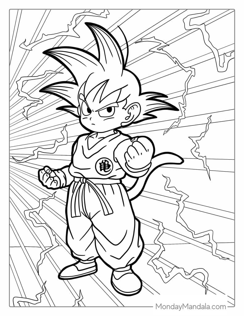 Printable Dragon Ball Z Coloring Pictures Affirmations From A To Z Coloring Book For Children