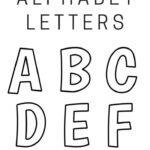 Printable FREE Alphabet Templates