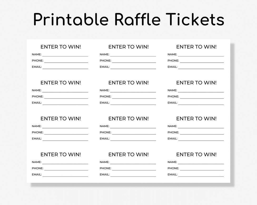 Printable Raffle Tickets Templates Free Shop On Pinterest Printable Raffle Tickets Templates Free Shop On Pinterest