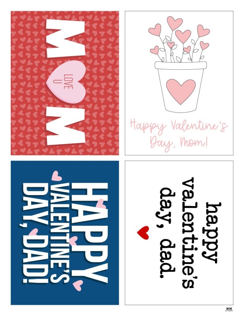foldable printable valentines cards