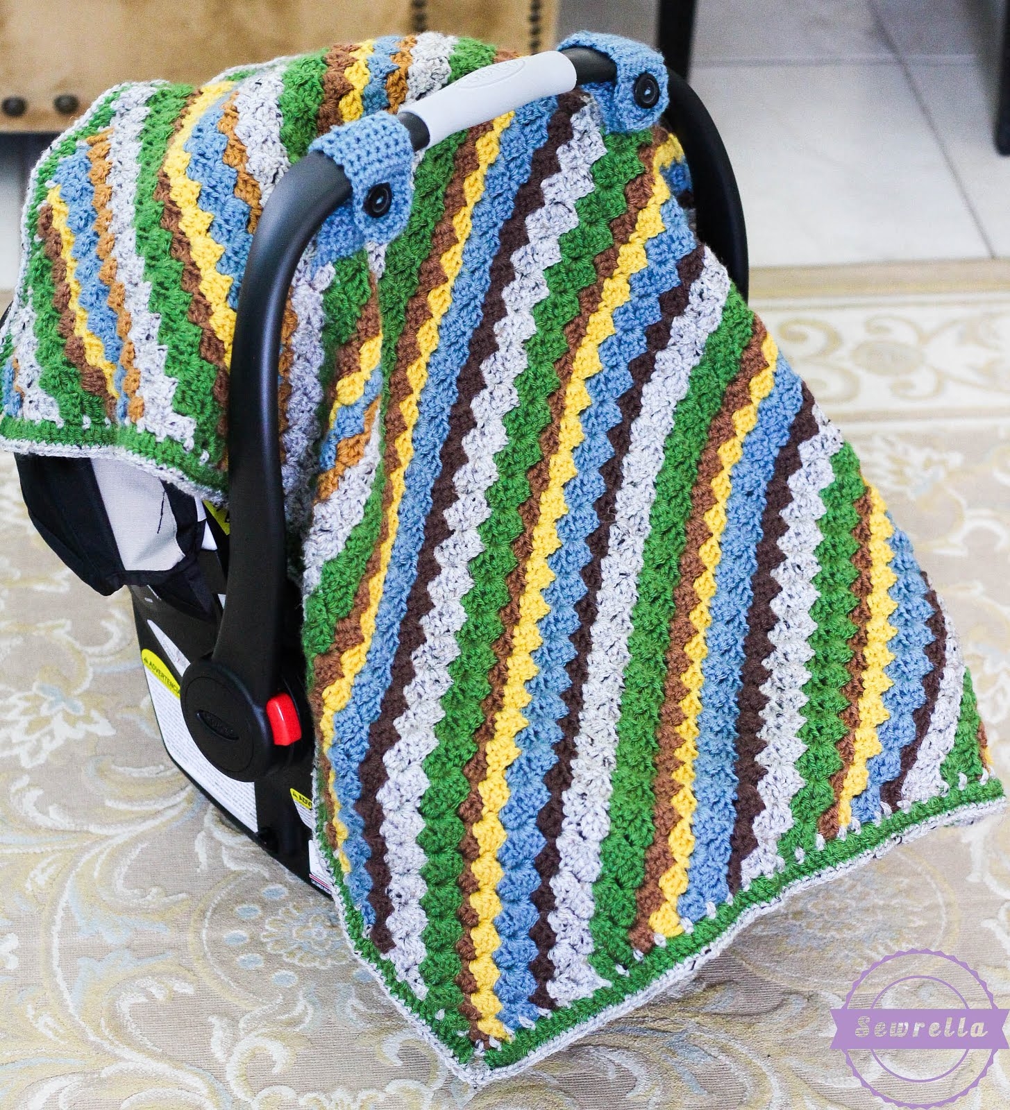 Sequoia Crochet Car Seat Canopy Sewrella Sequoia Crochet Car Seat Canopy Sewrella