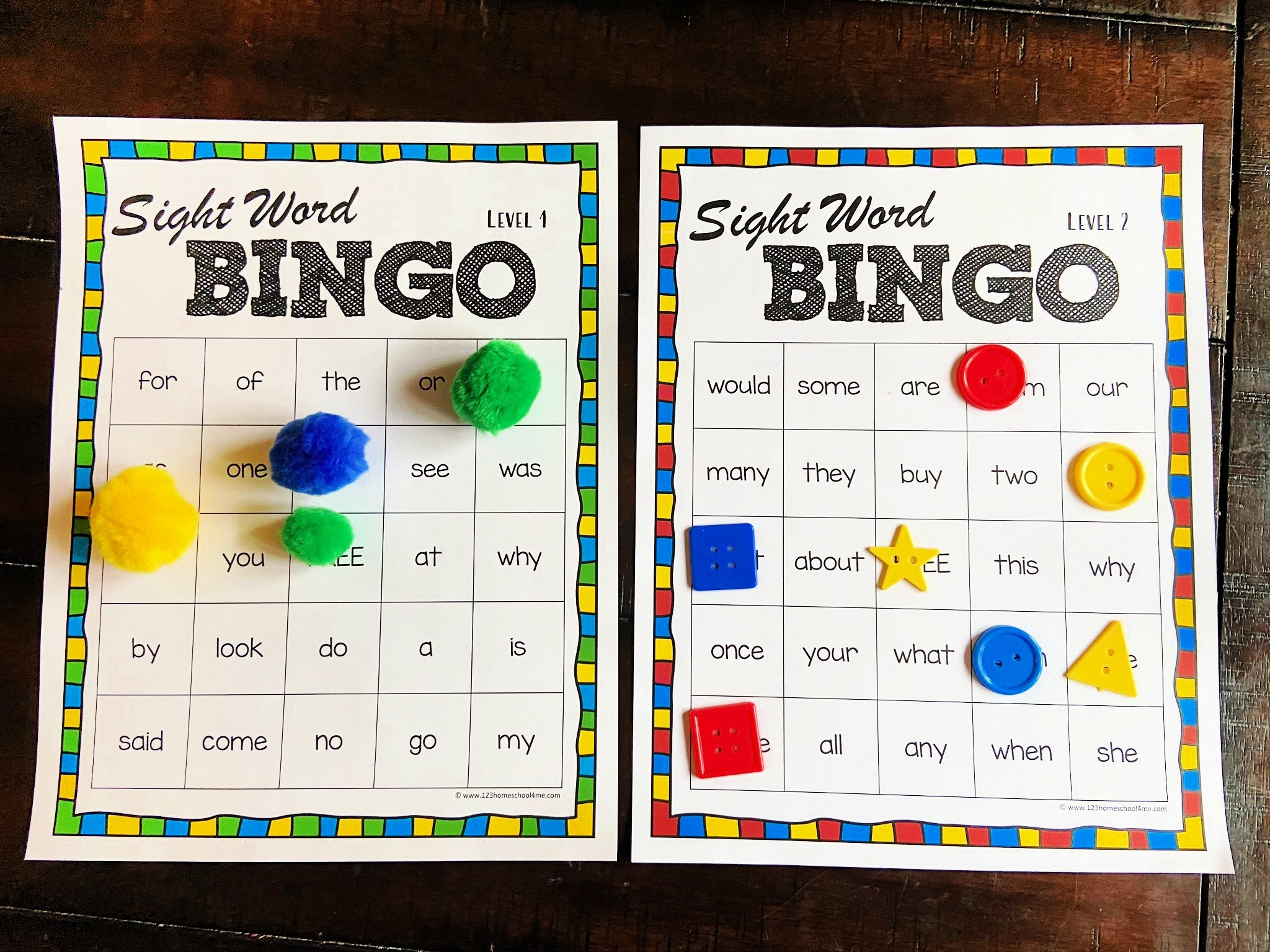 Sight Word Bingo Free Printable Sight Word Bingo Free Printable