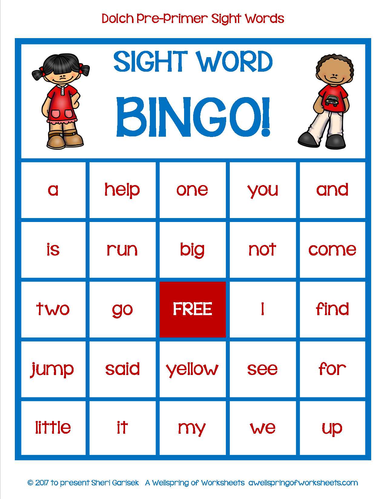 Sight Word Bingo Printable Free Printable Bingo Cards Sight Word Bingo Printable Free Printable Bingo Cards