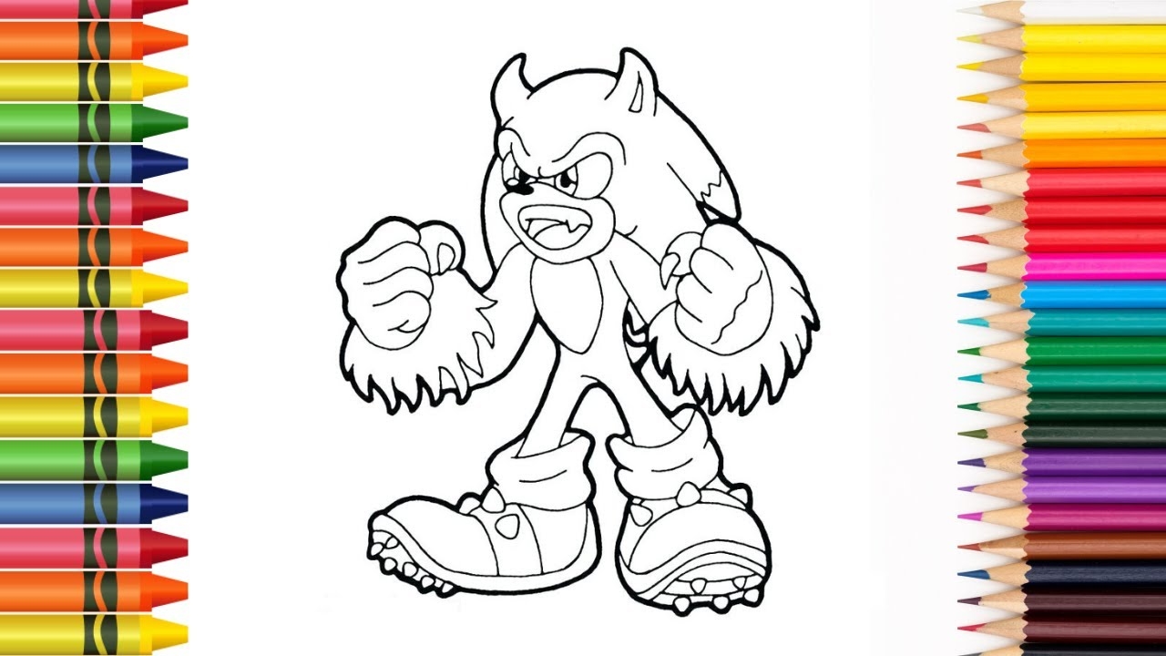 Sonic The Werehog Coloring Pages Die 4 U feat Damnboy NCS Release YouTube Sonic The Werehog Coloring Pages Die 4 U feat Damnboy NCS Release YouTube