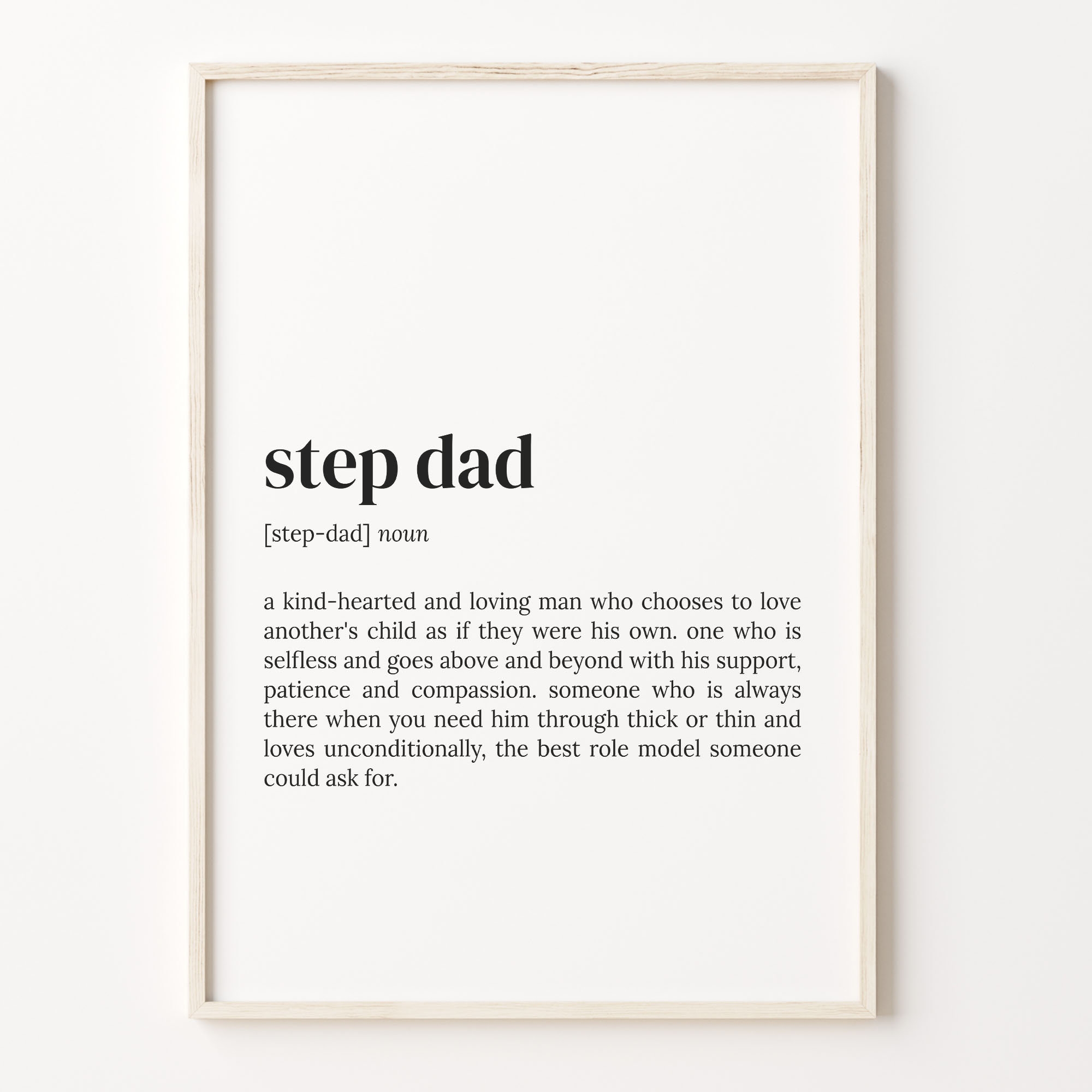 Step Dad Definition Print Quote Wall Art Etsy Step Dad Definition Print Quote Wall Art Etsy