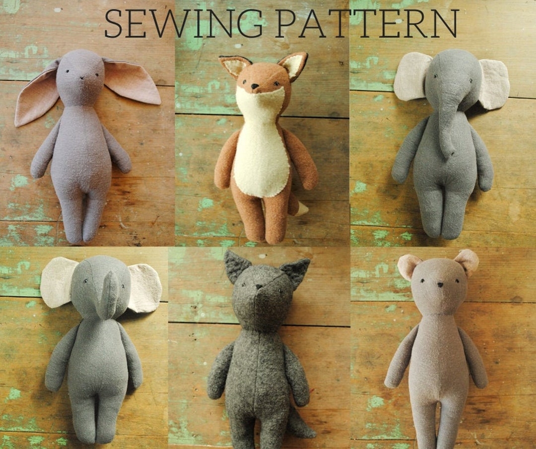 Stuffed Animal Doll Sewing Pattern Set Of Six Digital PDF Downloads 10 Discount Bunny Bear Fox Wolf Elephants Etsy Stuffed Animal Doll Sewing Pattern Set Of Six Digital PDF Downloads 10 Discount Bunny Bear Fox Wolf Elephants Etsy
