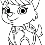 Sweetie From Paw Patrol Coloring Page Easy Drawing Guides