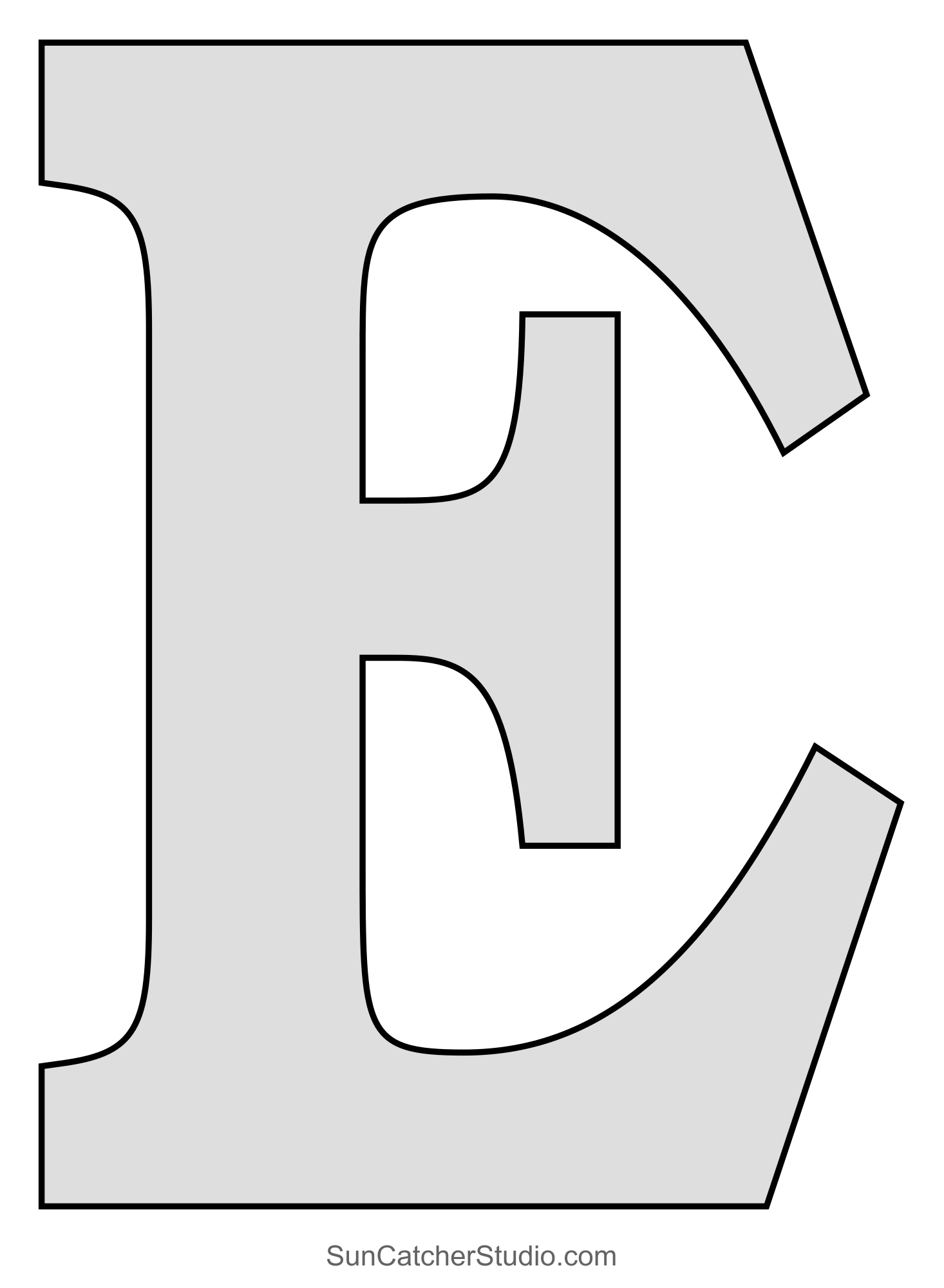 Tall Block Serif Printable Letter Stencils Numbers And Alphabet Free Printables Monograms Design Tools Patterns DIY Projects