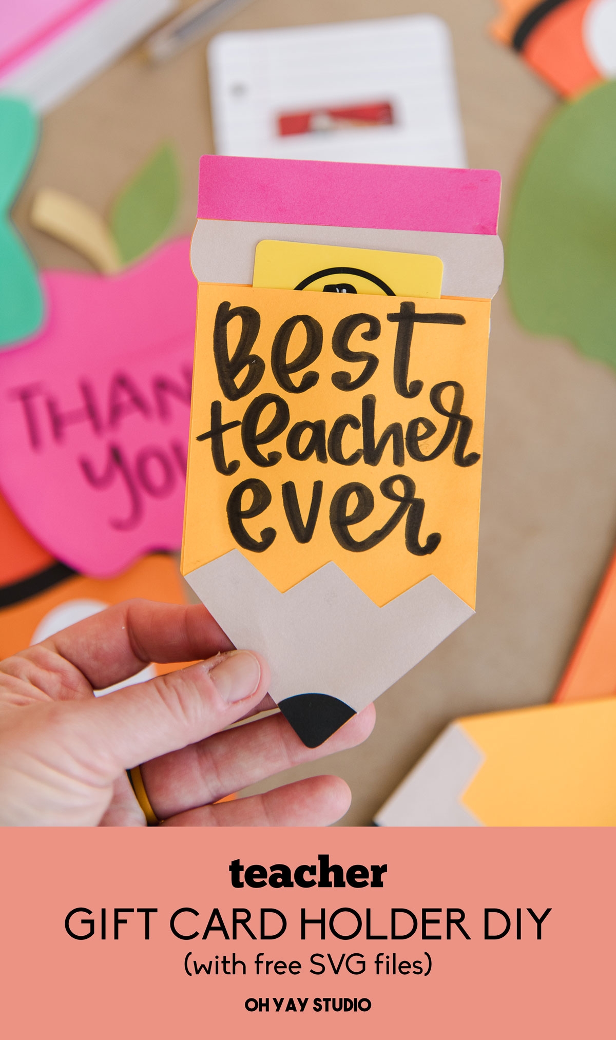 Teacher Gift Card Holder DIY Oh Yay Studio Color Painting Making Everyday Celebrating Teacher Gift Card Holder DIY Oh Yay Studio Color Painting Making Everyday Celebrating