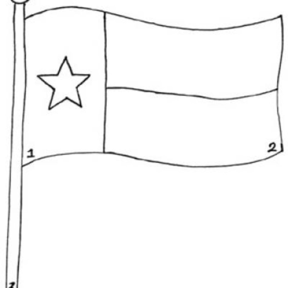 texas flag to color texas flag to color
