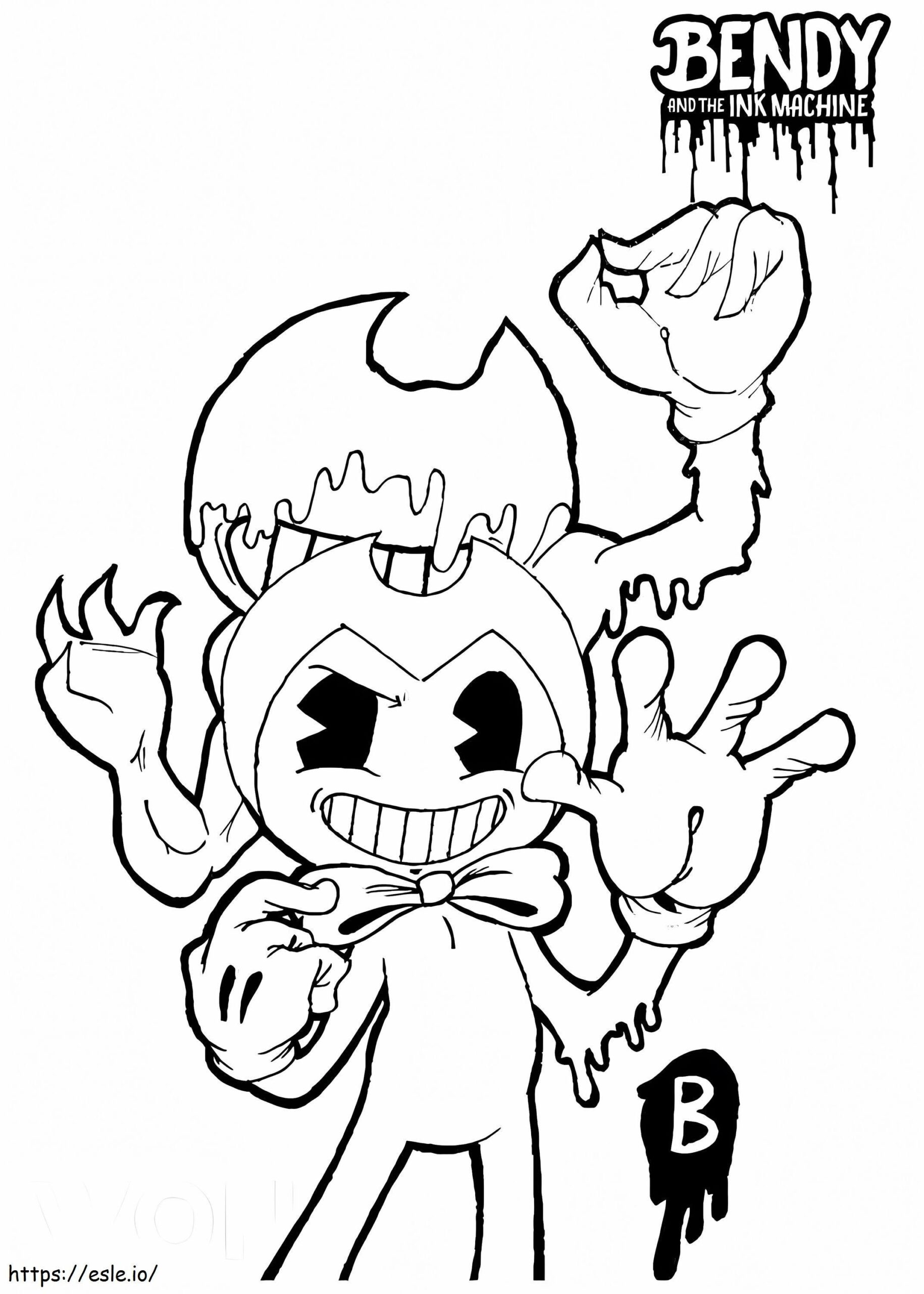 The Ink Bendy Coloring Page The Ink Bendy Coloring Page