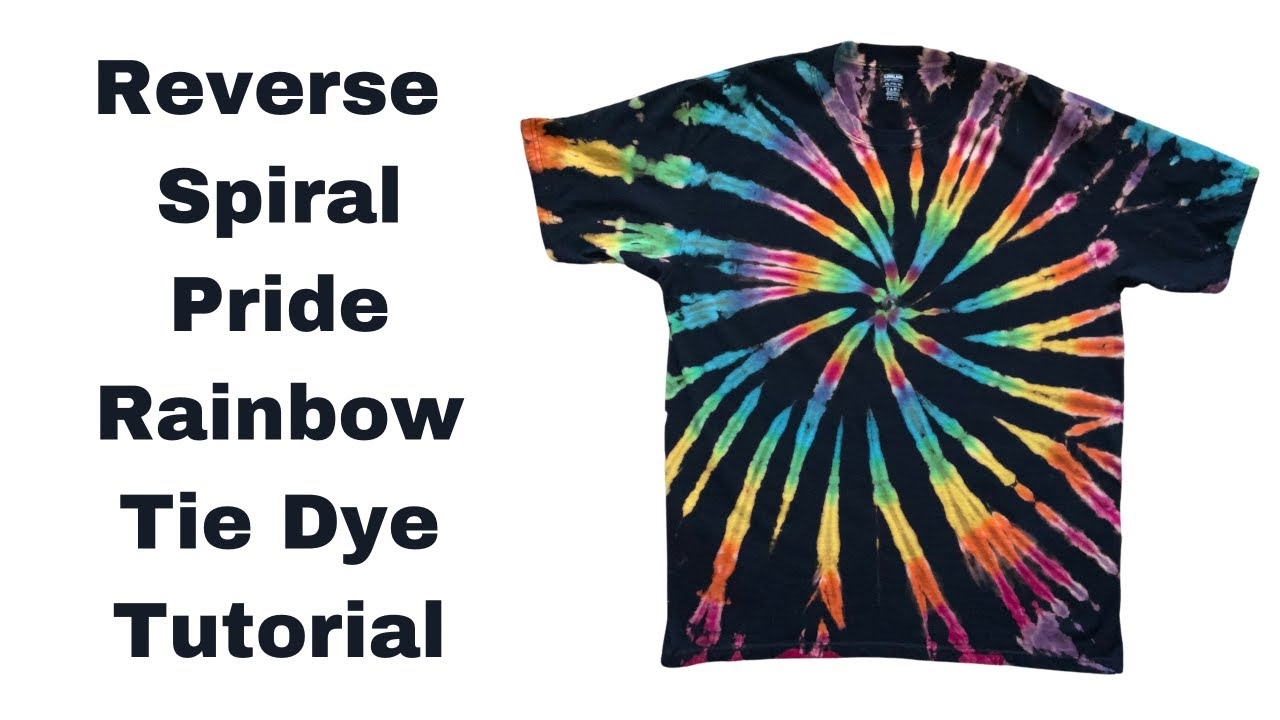 Tie Dye Pattern Bleach Reverse Spiral Pride Rainbow Colors YouTube